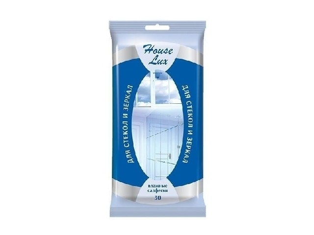 Салфетки влажные для стекол и зеркал 30 шт